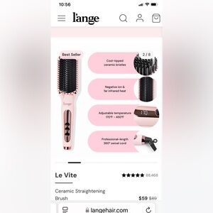 Lange straightening brush